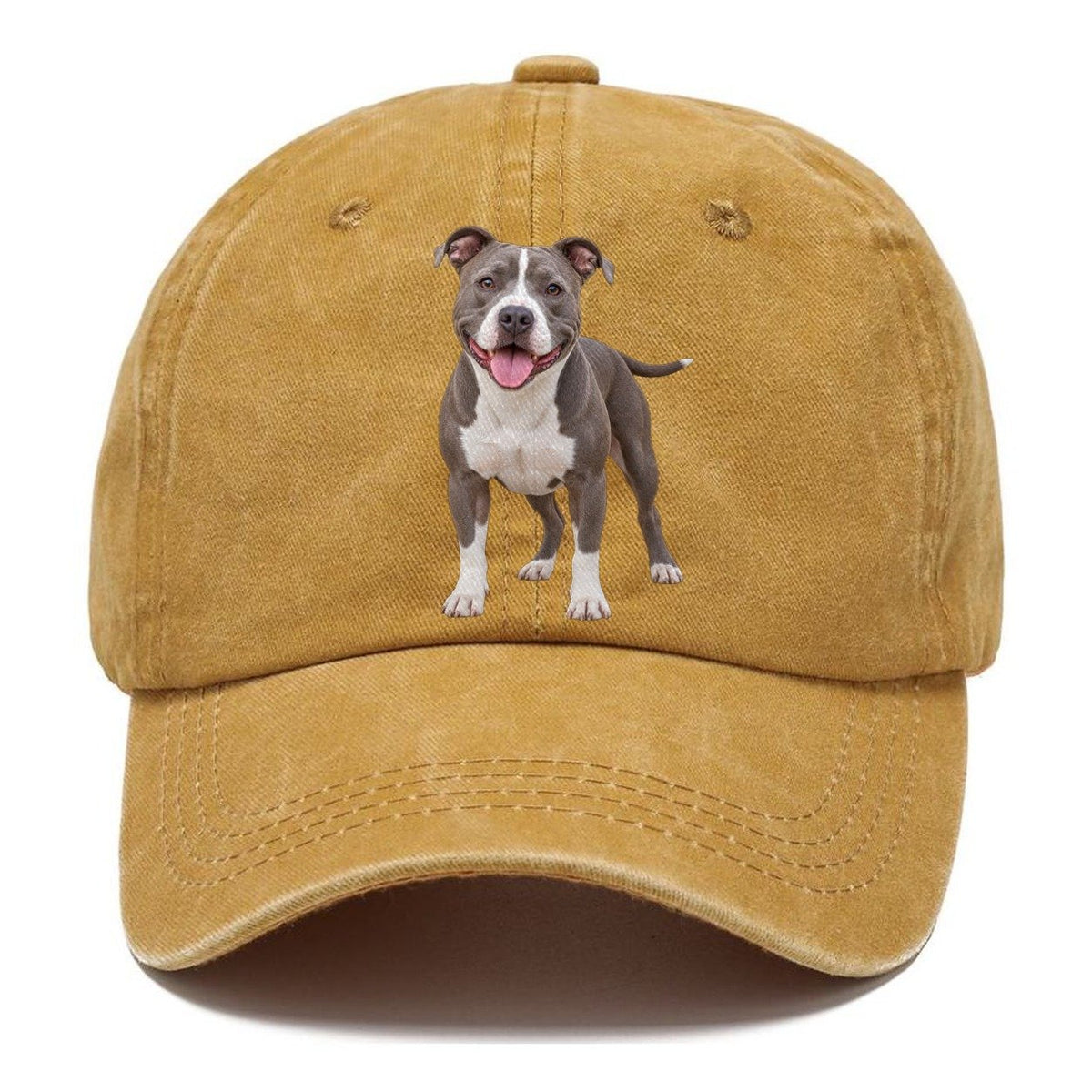 Pit Bull Terrier Standing Top Breeds Classic Cap – Golden Harvest