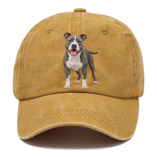 Pit Bull Terrier Standing Top Breeds Classic Cap – Golden Harvest
