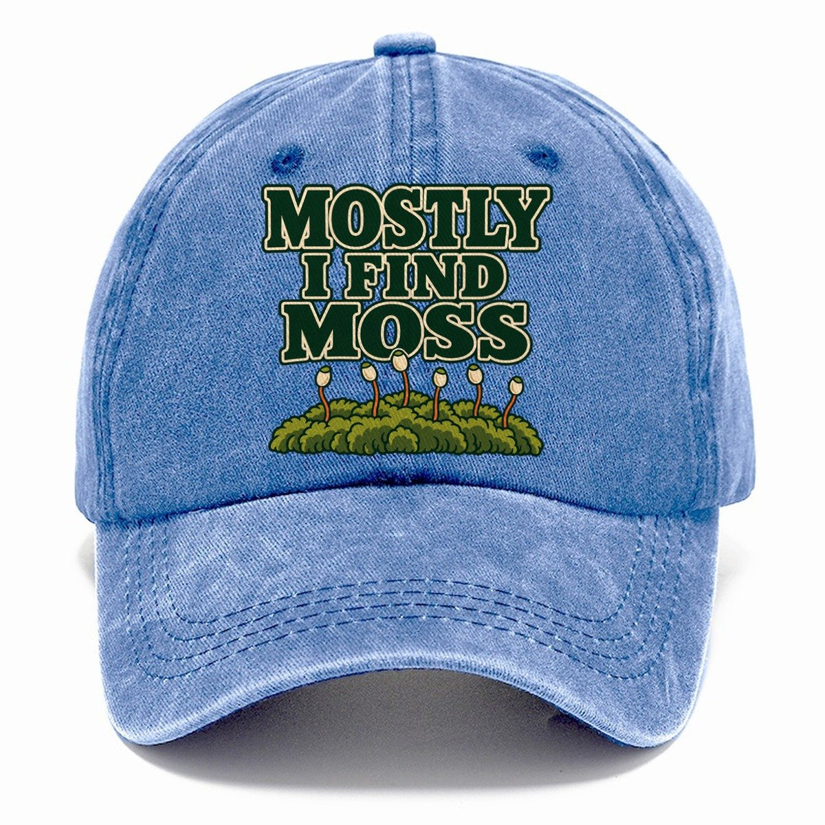 Mostly I Find Moss Foraging And Mycology Classic Cap – Summer Sky