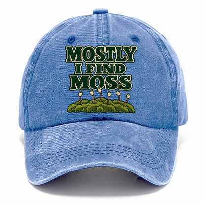 Mostly I Find Moss Foraging And Mycology Classic Cap – Summer Sky