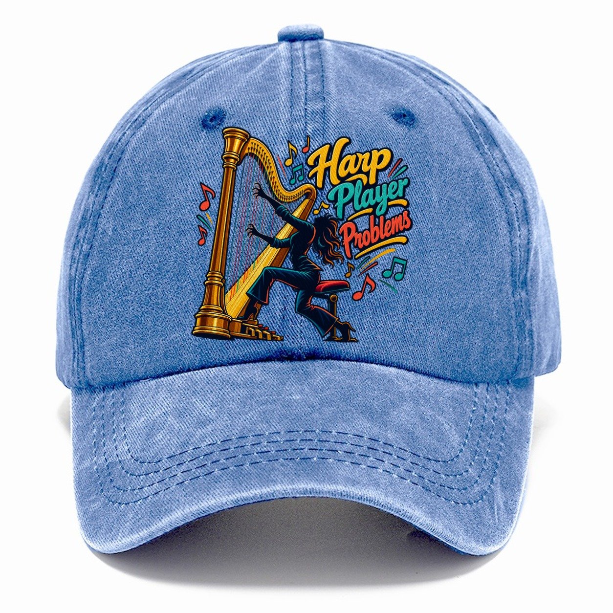 Harp Player Problems Music Instruments Classic Cap – Summer Sky