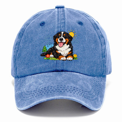Bernese Mountain Dog Classic Cap – Summer Sky