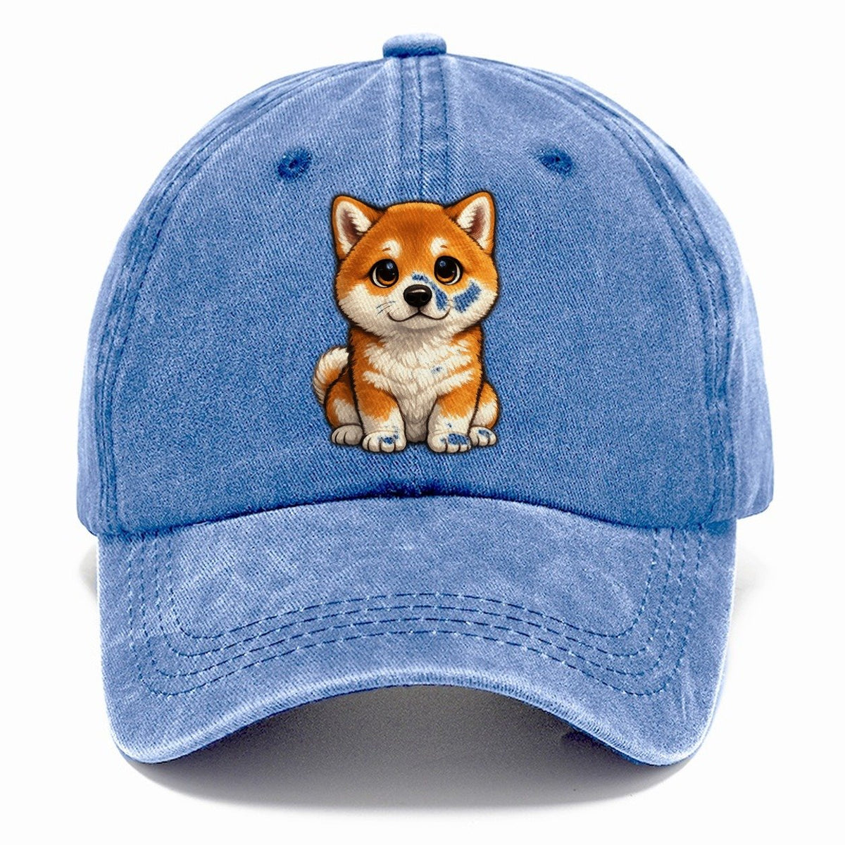 Akita Sitting Sweetheart Classic Cap – Summer Sky