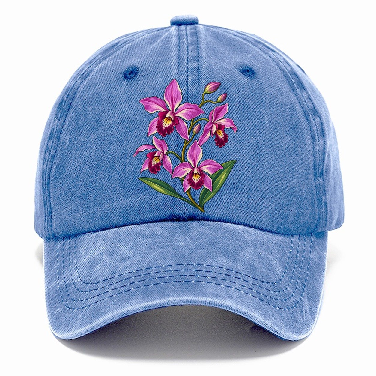 Queensland Cooktown Orchid Australia Cultural Icons Classic Cap – Summer Sky
