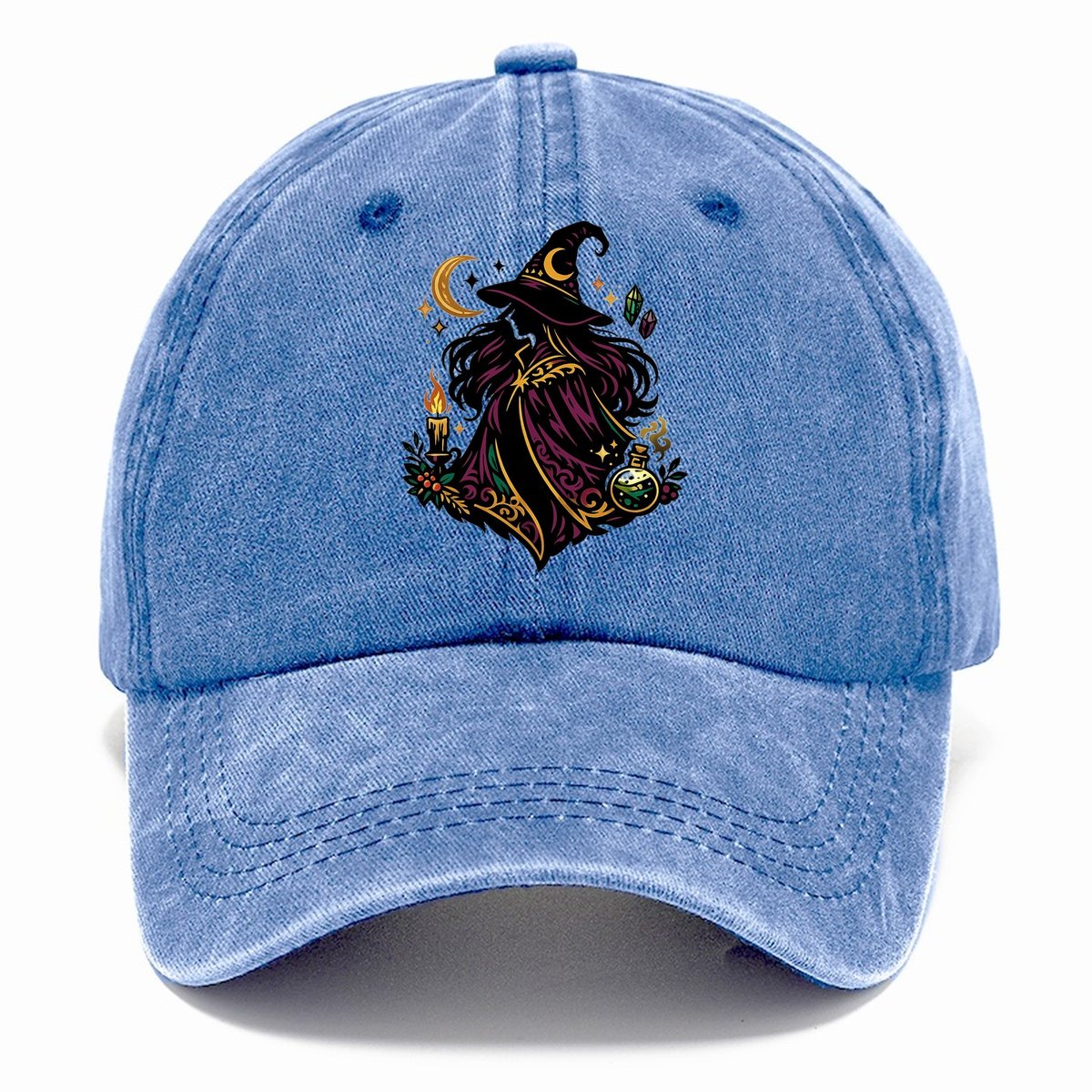 Elegant Witch Moon Crystals Classic Cap – Summer Sky