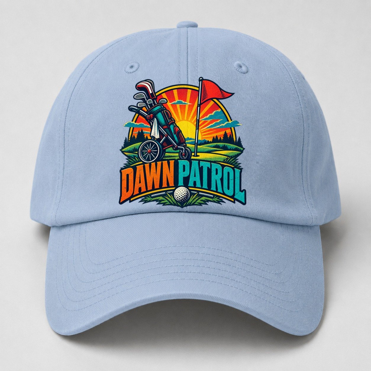 Dawn Patrol Golf Life Baseball Cap – Light Blue