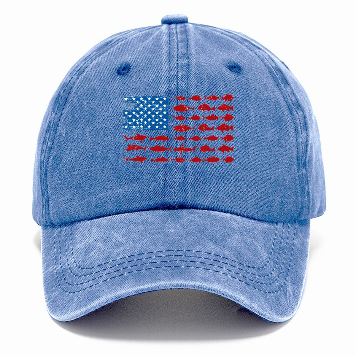 Fish Flag Logo Classic Cap – Summer Sky