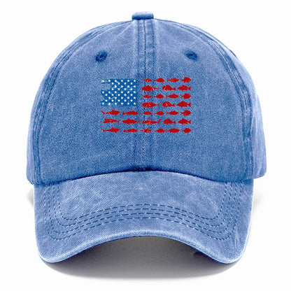 Fish Flag Logo Classic Cap – Summer Sky