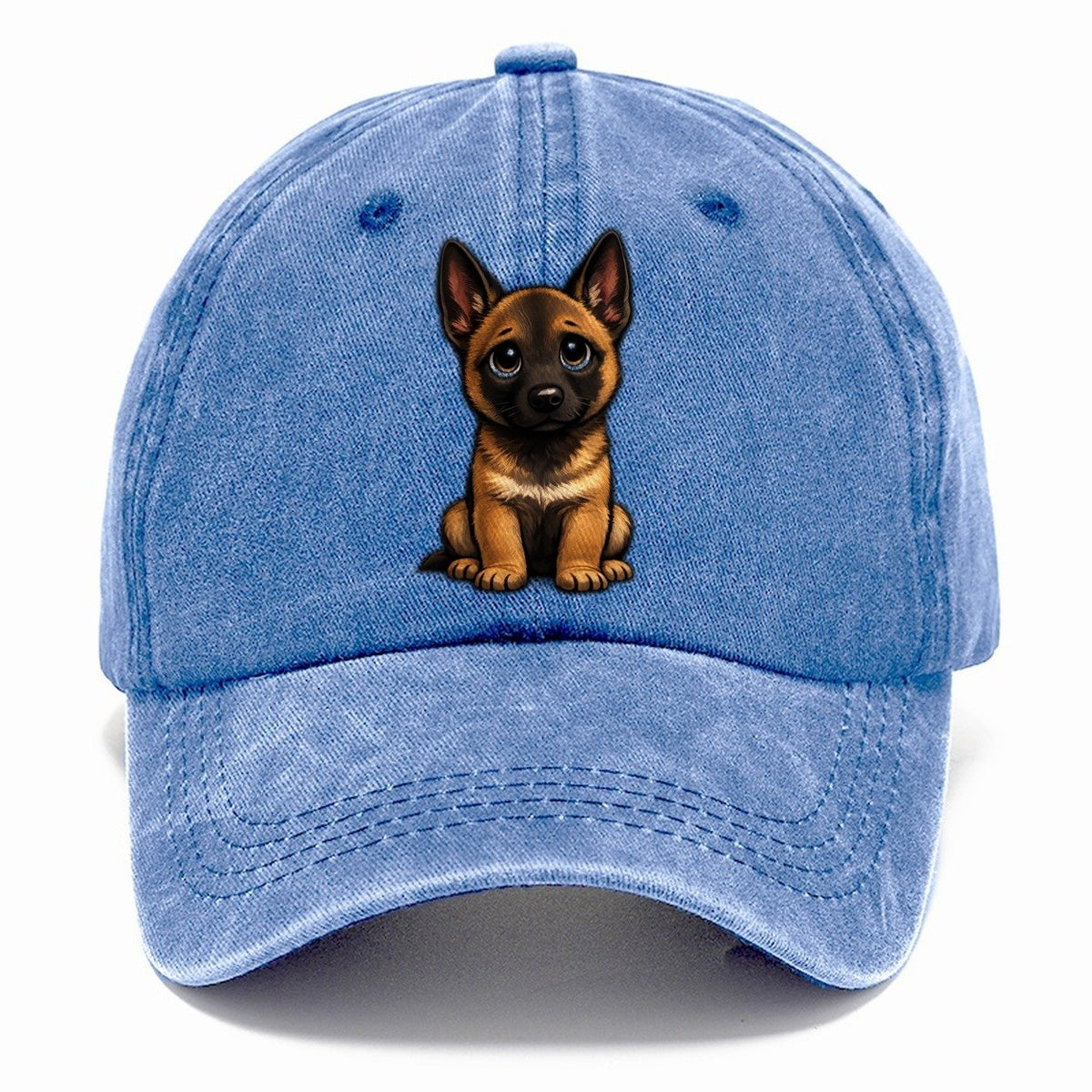 Belgian Malinois Sitting Sweetheart Classic Cap – Summer Sky