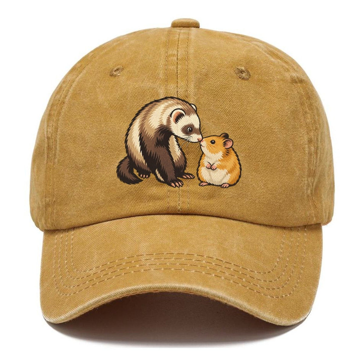 Ferret And Hamster Hello Small Pet Logos Classic Cap – Golden Harvest