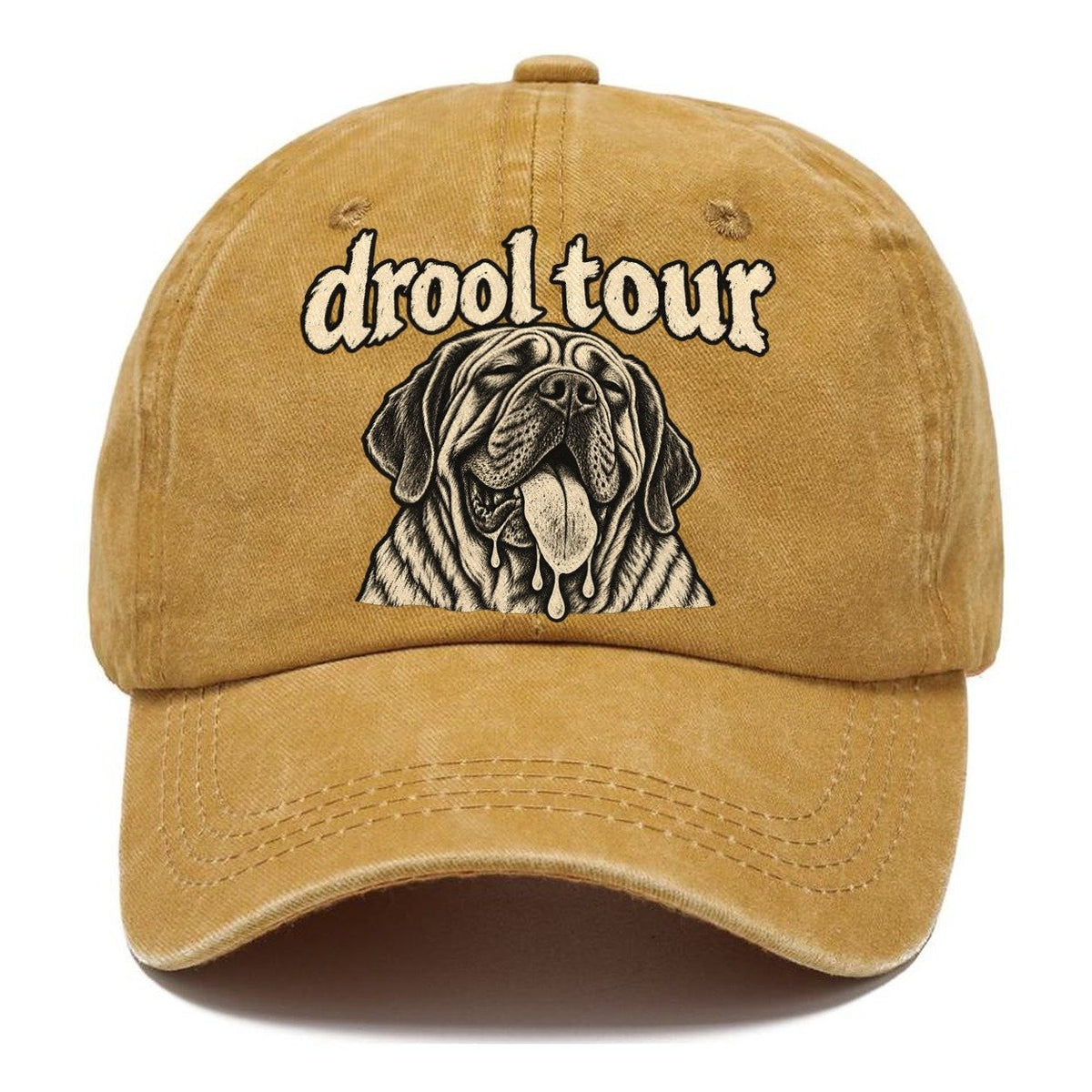 A Heavy Jowled Mastiff Head Panting With The Tongue Out Bark For Me Classic Cap – Golden Harvest