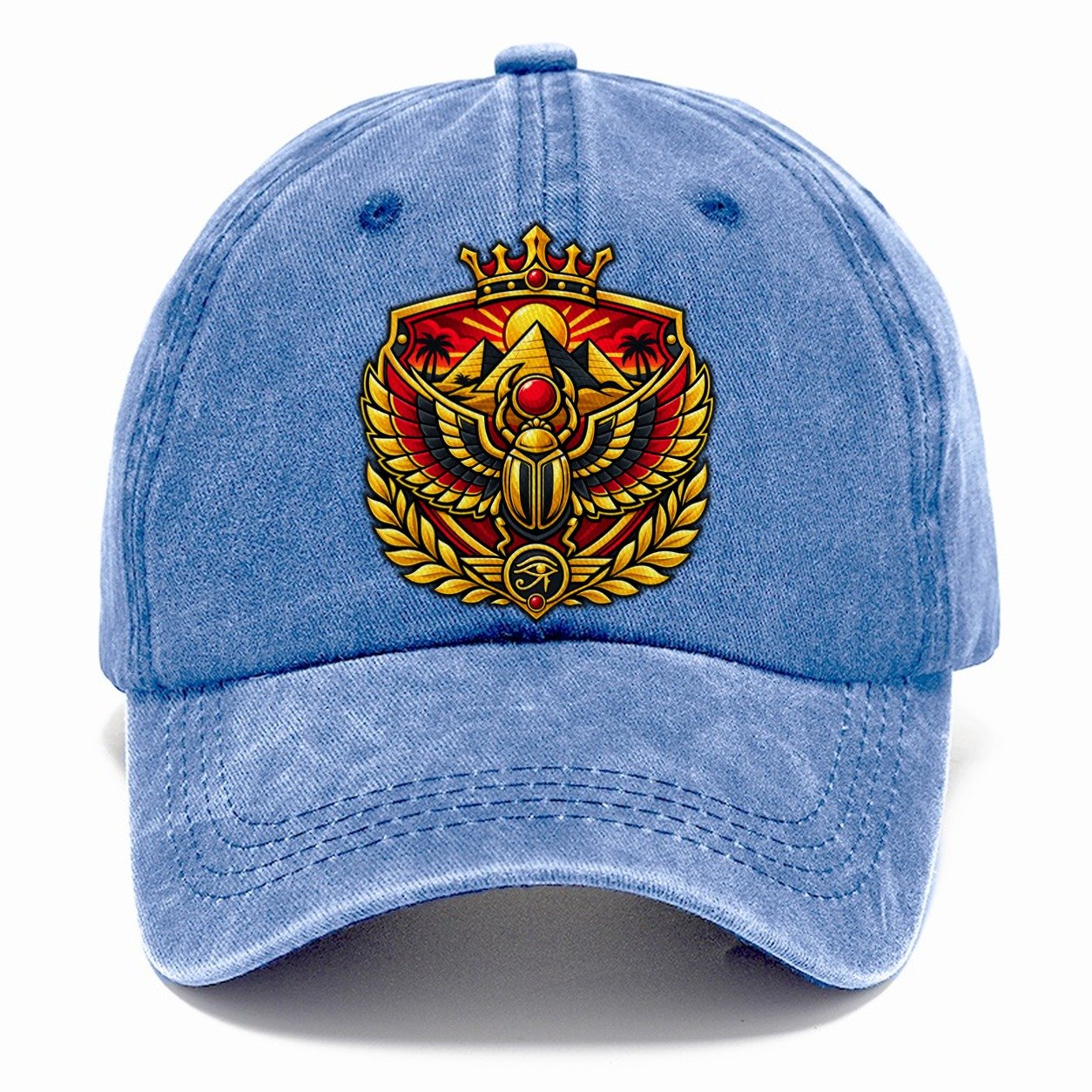 Egypt Heraldic Crest Country Logos Classic Cap – Summer Sky