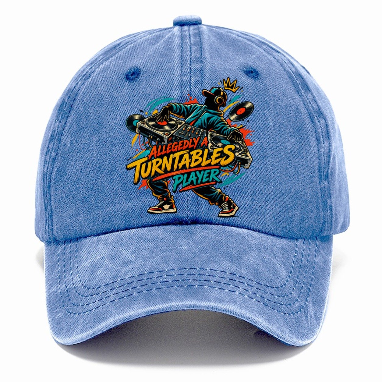 Allegedly A Turntables Player Music Instruments Classic Cap – Summer Sky