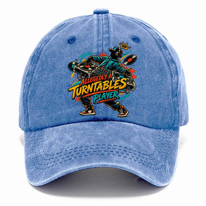 Allegedly A Turntables Player Music Instruments Classic Cap – Summer Sky