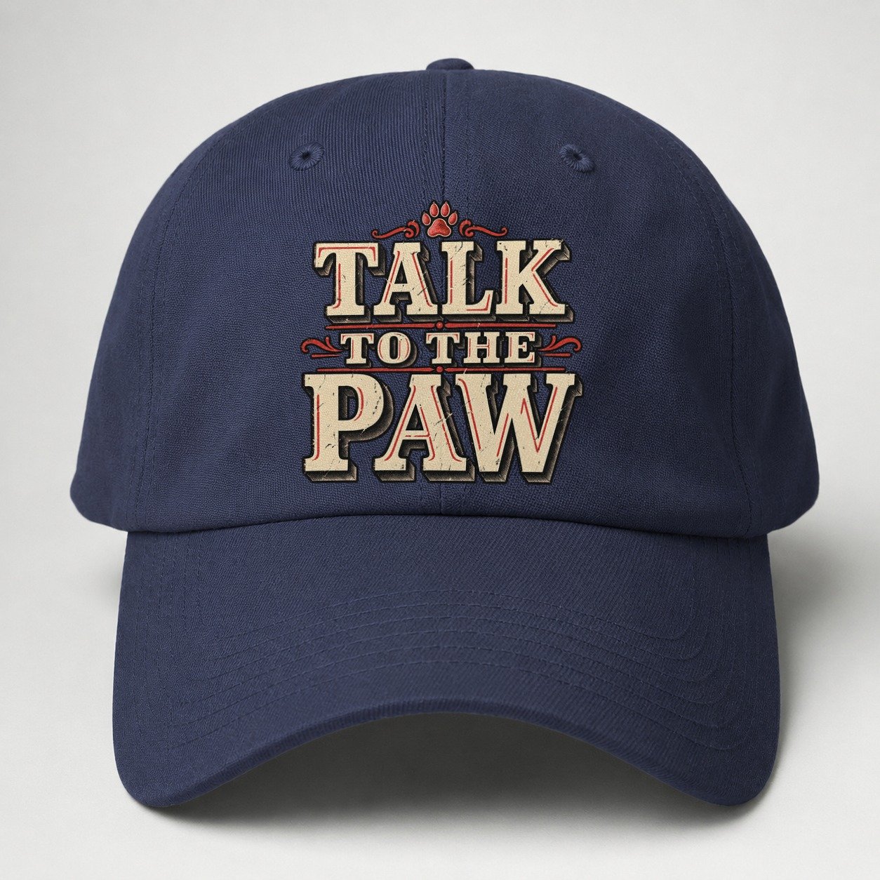Talk To The Paw American Wit Baseball Cap – Twilight Navy