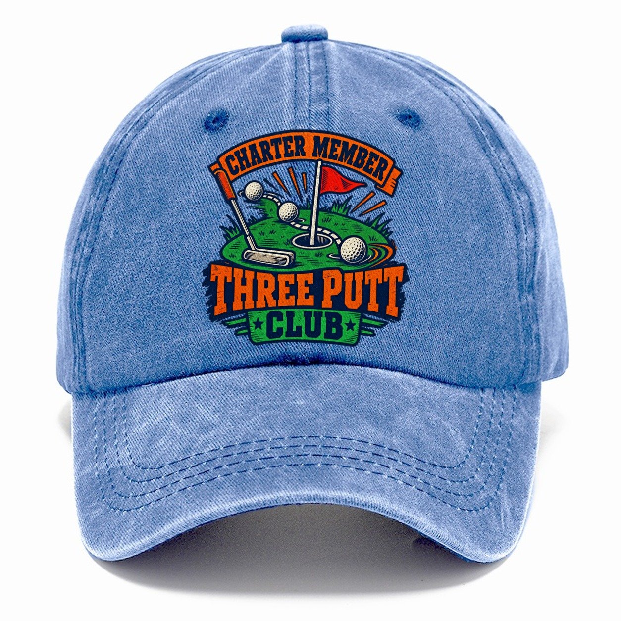 Three Putt Club Golf Life Classic Cap – Summer Sky
