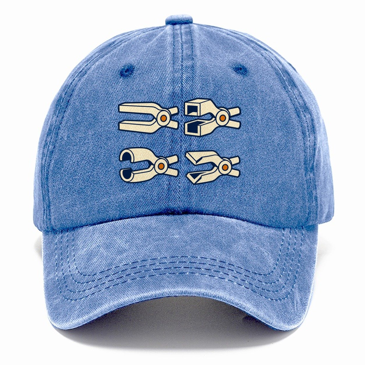 Tongs Jaw Family Blacksmithing Classic Cap – Summer Sky