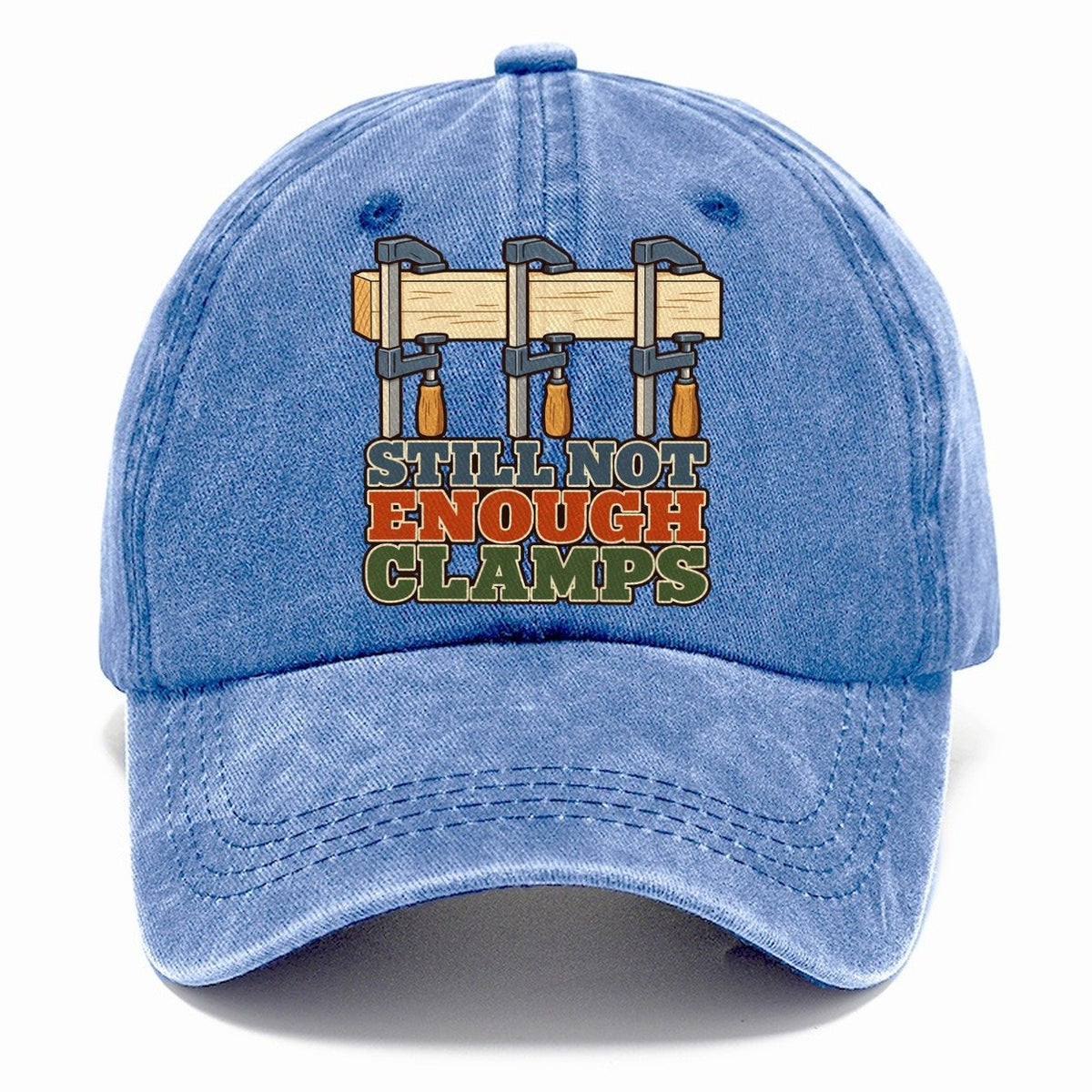Still Not Enough Clamps Woodworking Classic Cap – Summer Sky