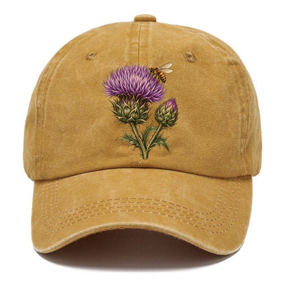 Thistle Bud And Honeybee Pastimes Companions Classic Cap – Golden Harvest