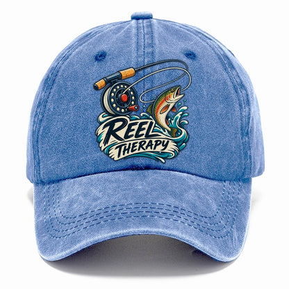 Reel Therapy Fishing Elegant Classic Cap – Summer Sky