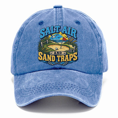 Salt Air And Sand Traps Golf Life Classic Cap – Summer Sky