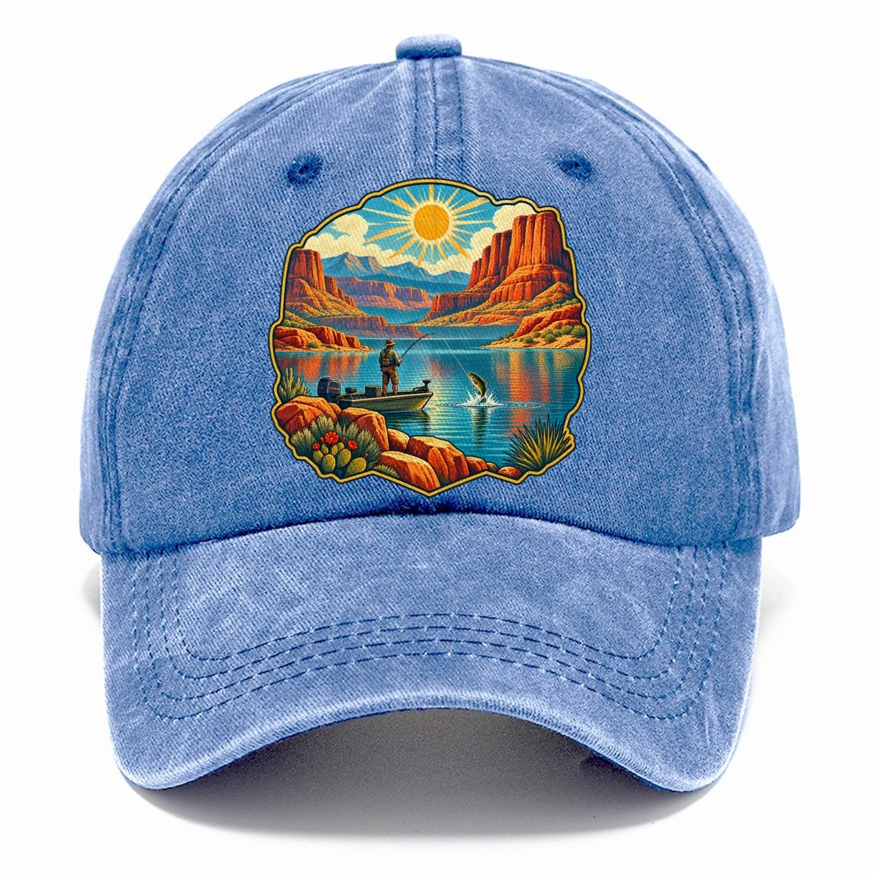 Desert Reservoir Noon Fishing Club Classic Cap – Summer Sky