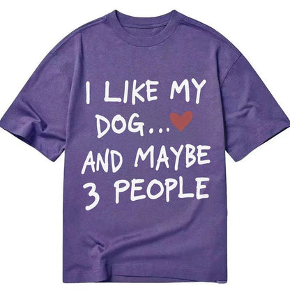 Dog Maybe 3 People Classic T-shirt – Purple