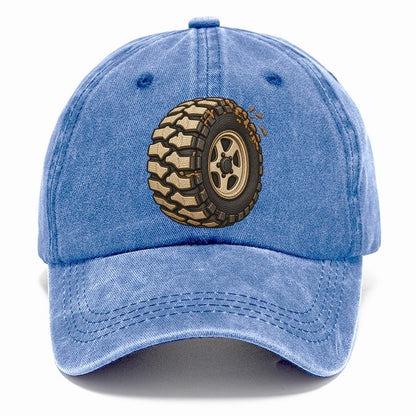 Mud Terrain Tyre Three Quarter Off Roading And Overlanding Classic Cap – Summer Sky