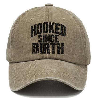 Hooked Since Birth Fishing Club Classic Cap – Warm Sand