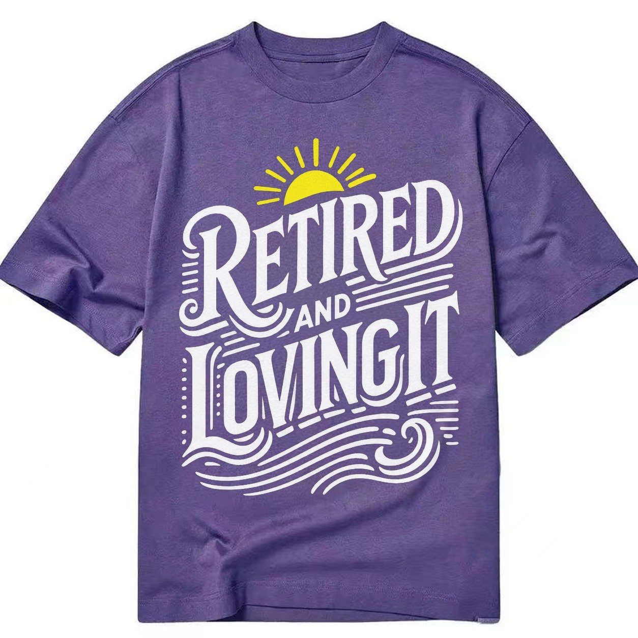 Retired And Loving It Classic T-shirt – Purple