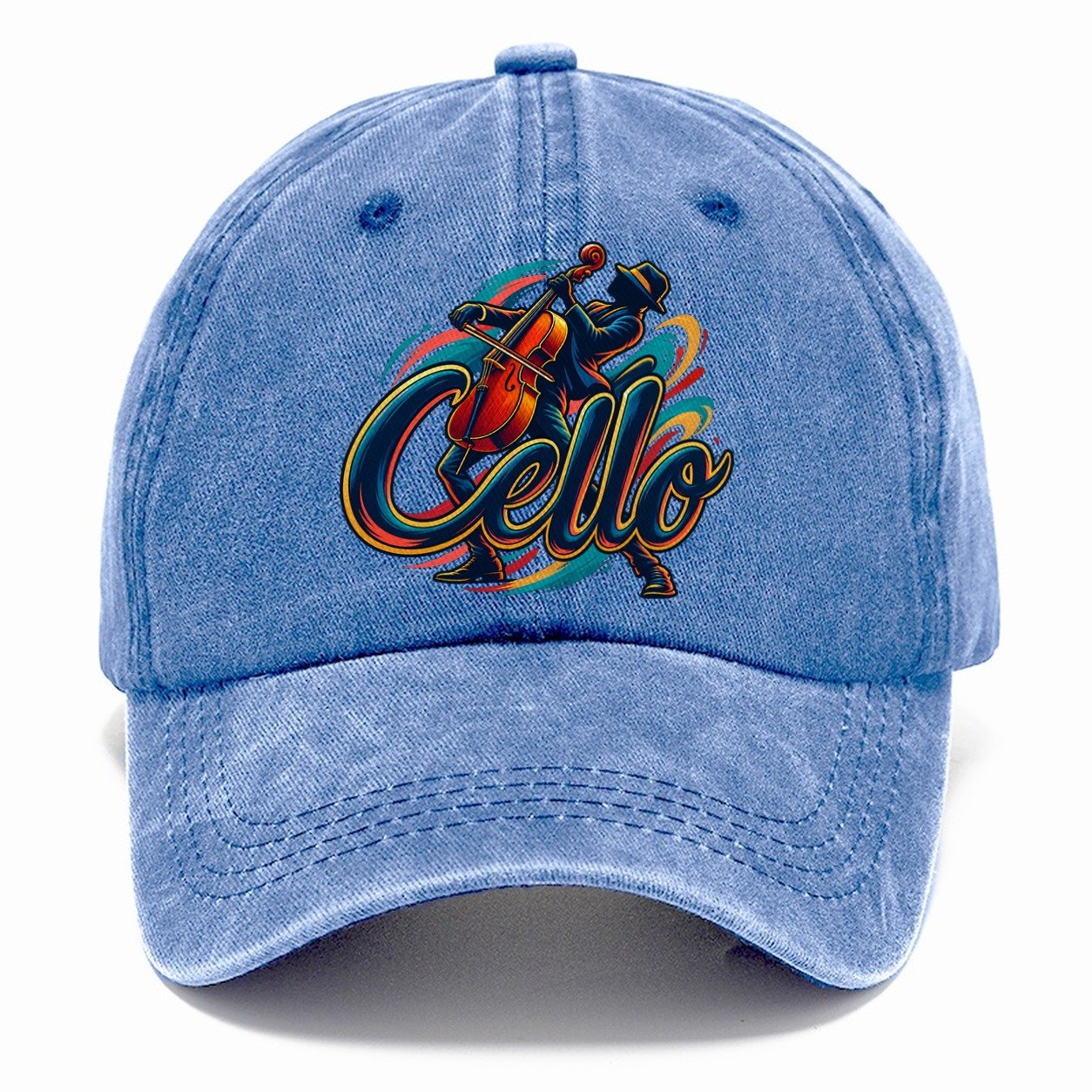 Cello Wordmark Music Instruments Classic Cap – Summer Sky