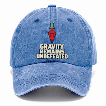 Gravity Remains Undefeated Rock Climbing Classic Cap – Summer Sky