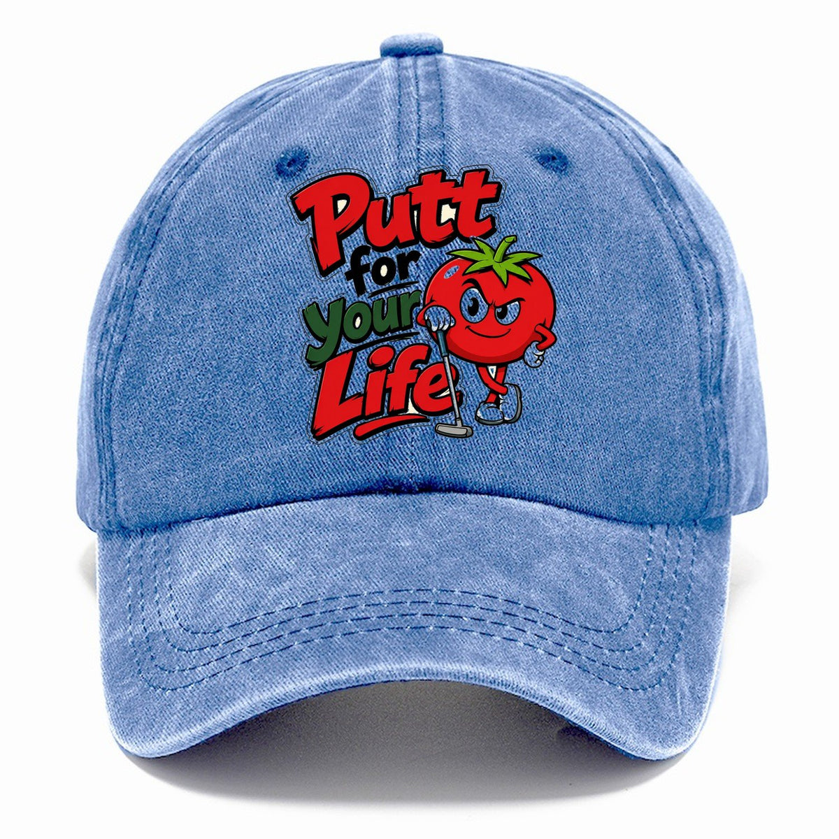 Putt For Your Life Golf Classic Cap – Summer Sky