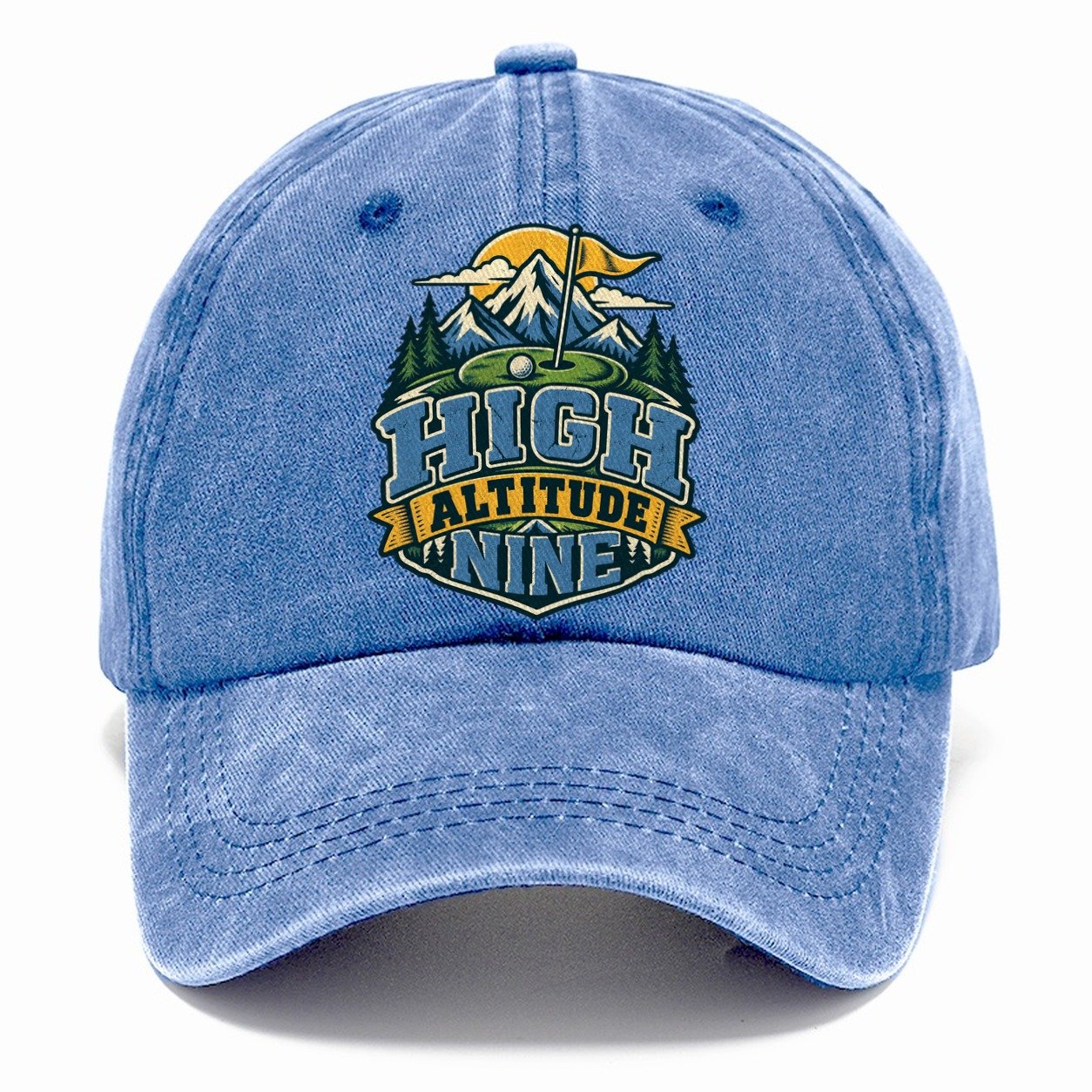 High Altitude Nine Golf Life Classic Cap – Summer Sky