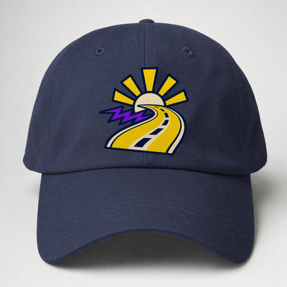 Road To Sunburst 90S Running Clubs Baseball Cap – Twilight Navy
