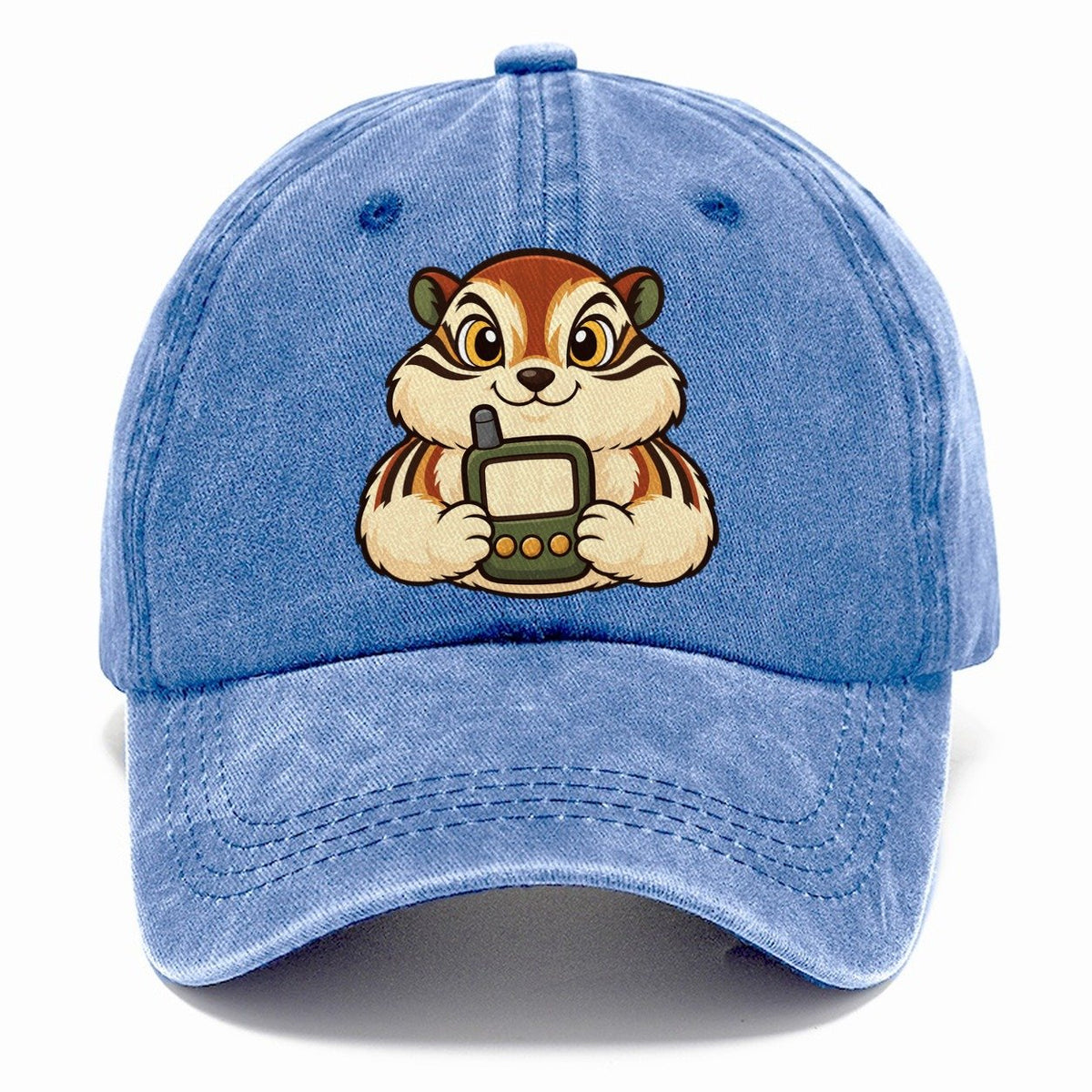 Chipmunk With A Locator Geocaching Classic Cap – Summer Sky