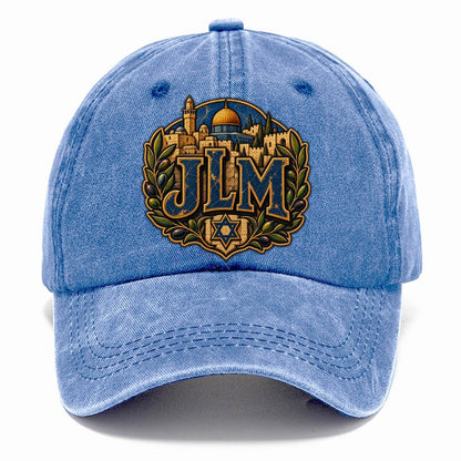 Jlm Monogram Jerusalem Classic Cap – Summer Sky