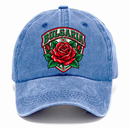 Bulgaria Retro Badge Country Logos Classic Cap – Summer Sky
