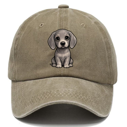 Weimaraner Sitting Sweetheart Classic Cap – Warm Sand