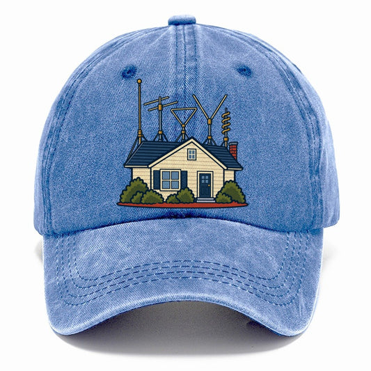Antenna Filled Garden Amateur Radio Classic Cap – Summer Sky
