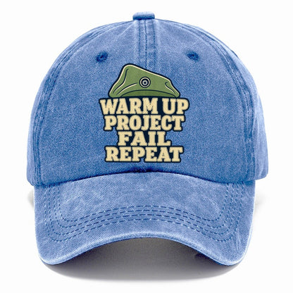 Warm Up Project Fail Repeat Rock Climbing Classic Cap – Summer Sky