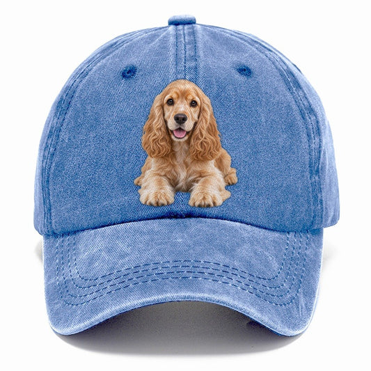 Cocker Spaniel Lying Down Top Breeds Classic Cap – Summer Sky
