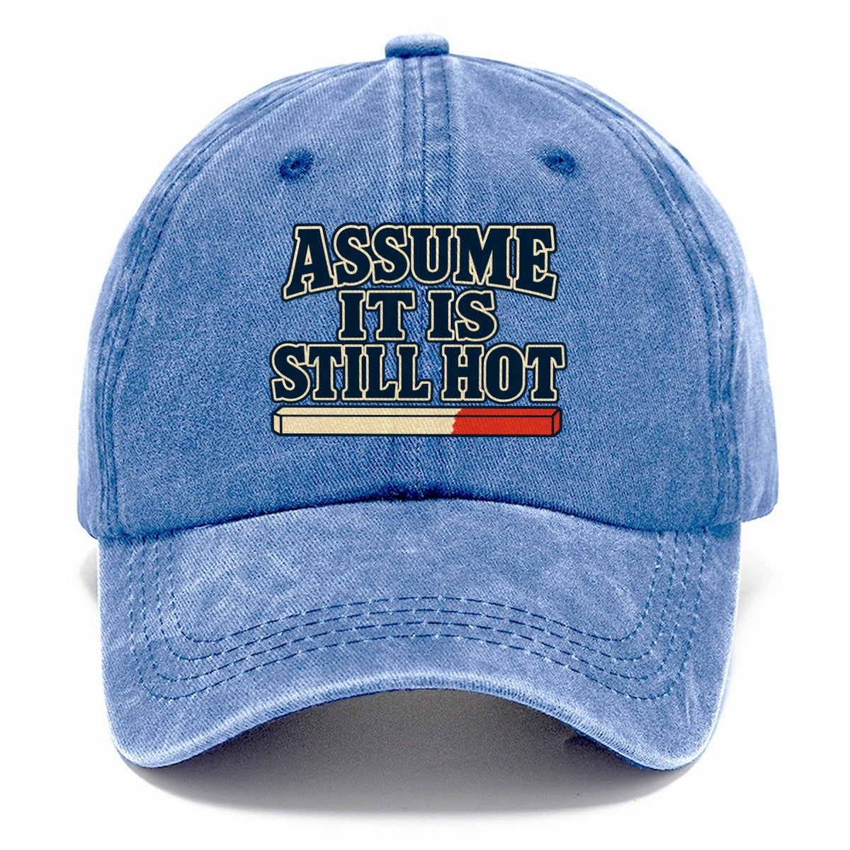 Assume It Is Still Hot Blacksmithing Classic Cap – Summer Sky