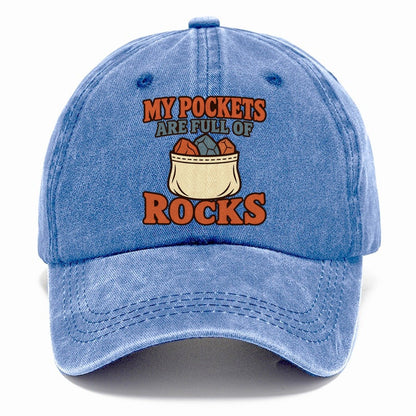 Overfilled Rock Pockets Rocks And Minerals Classic Cap – Summer Sky