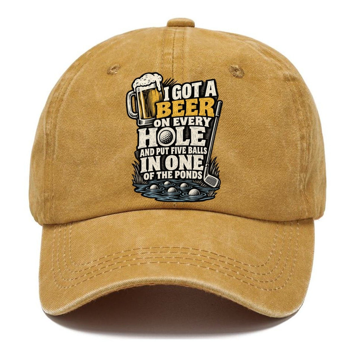 Beer on Every Hole Classic Cap – Golden Harvest