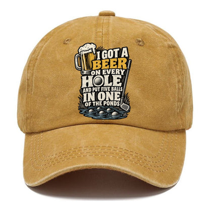 Beer on Every Hole Classic Cap – Golden Harvest