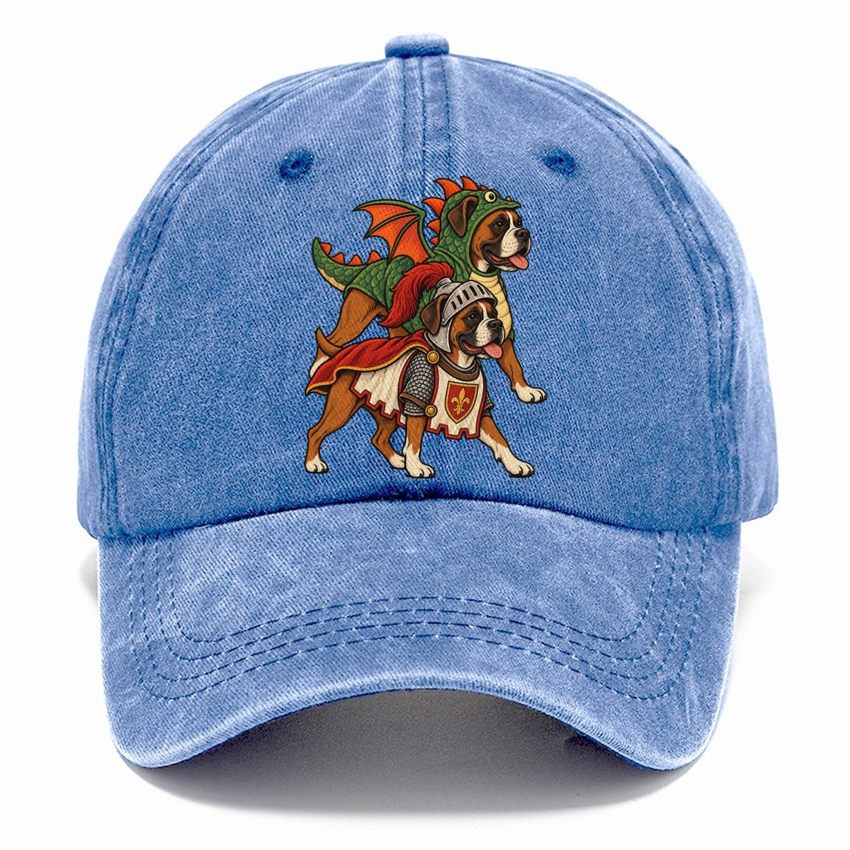 2 Boxers In Halloween Costumes Hdp 32 Parade Lineup Halloween Dog Parade Classic Cap – Summer Sky