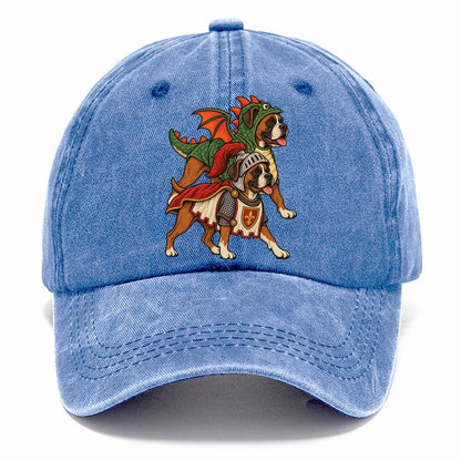 2 Boxers In Halloween Costumes Hdp 32 Parade Lineup Halloween Dog Parade Classic Cap – Summer Sky