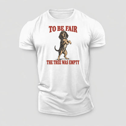 Black And Tan Coonhound Dog Declarations Cotton T-Shirt – White