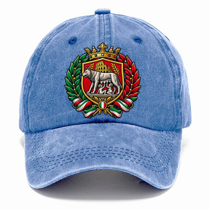 Italy Heraldic Crest Country Logos Classic Cap – Summer Sky